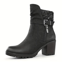 Ankle Boots mit Absatz und Reißverschluss für Damen – Sophie