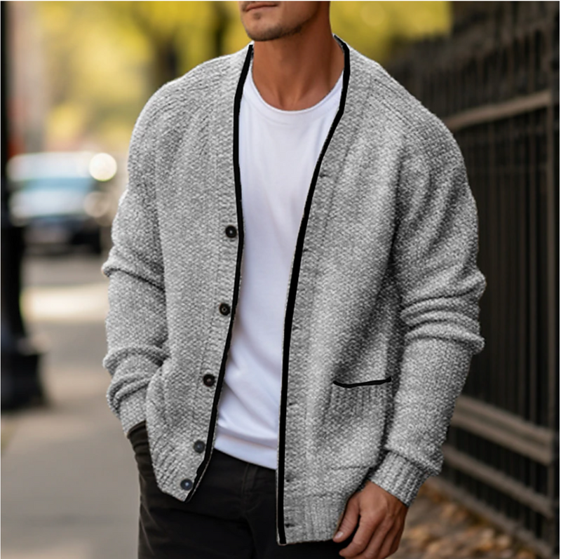 Herren Cardigan Pullover: Warm und Vielseitig für Herbst/Winter – Paul